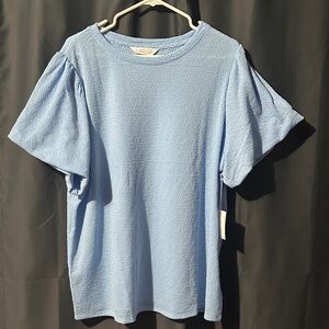 Light Blue Short Sleeve Top